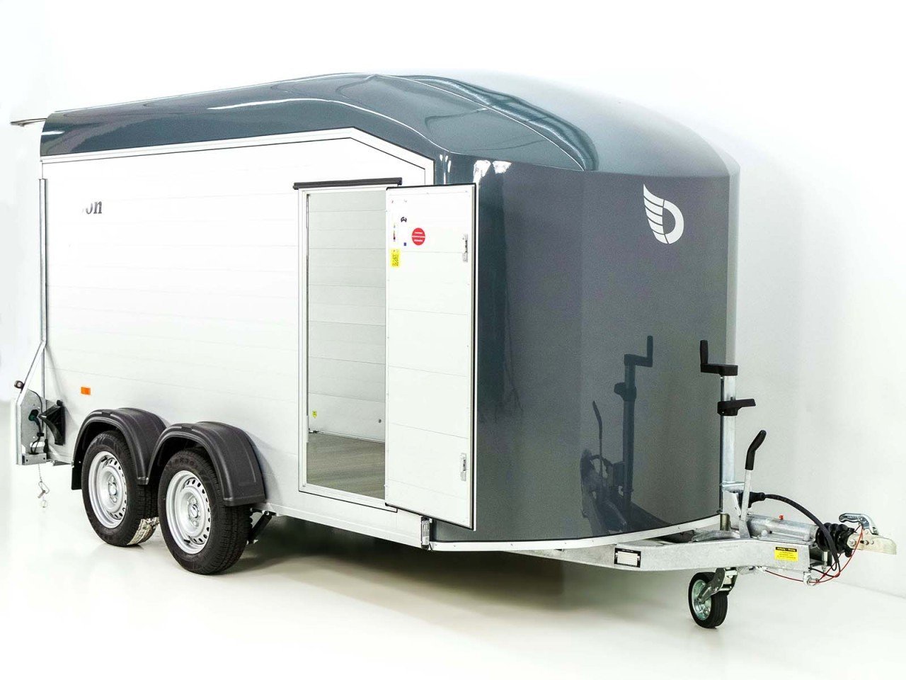 Debon Reboque fechado Roadster C700 179×378 Altura:201cm 2,6t, Alu, Polybug, Porta, gris-Novo - Image 8