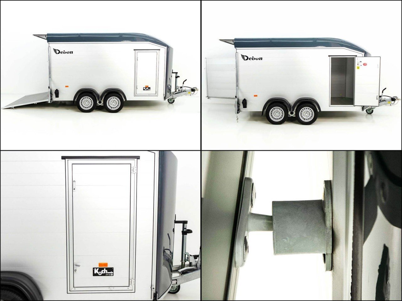Debon Reboque fechado Roadster C700 179×378 Altura:201cm 2,6t, Alu, Polybug, Porta, gris-Novo - Image 10