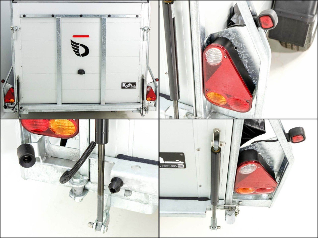 Debon Reboque fechado Roadster C700 179×378 Altura:201cm 2,6t, Alu, Polybug, Porta, gris-Novo - Image 13