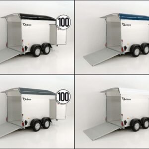Debon Reboque fechado C500 164x300cm H:200cm 2,6t, Alu, Polybug, Porta-Novo
