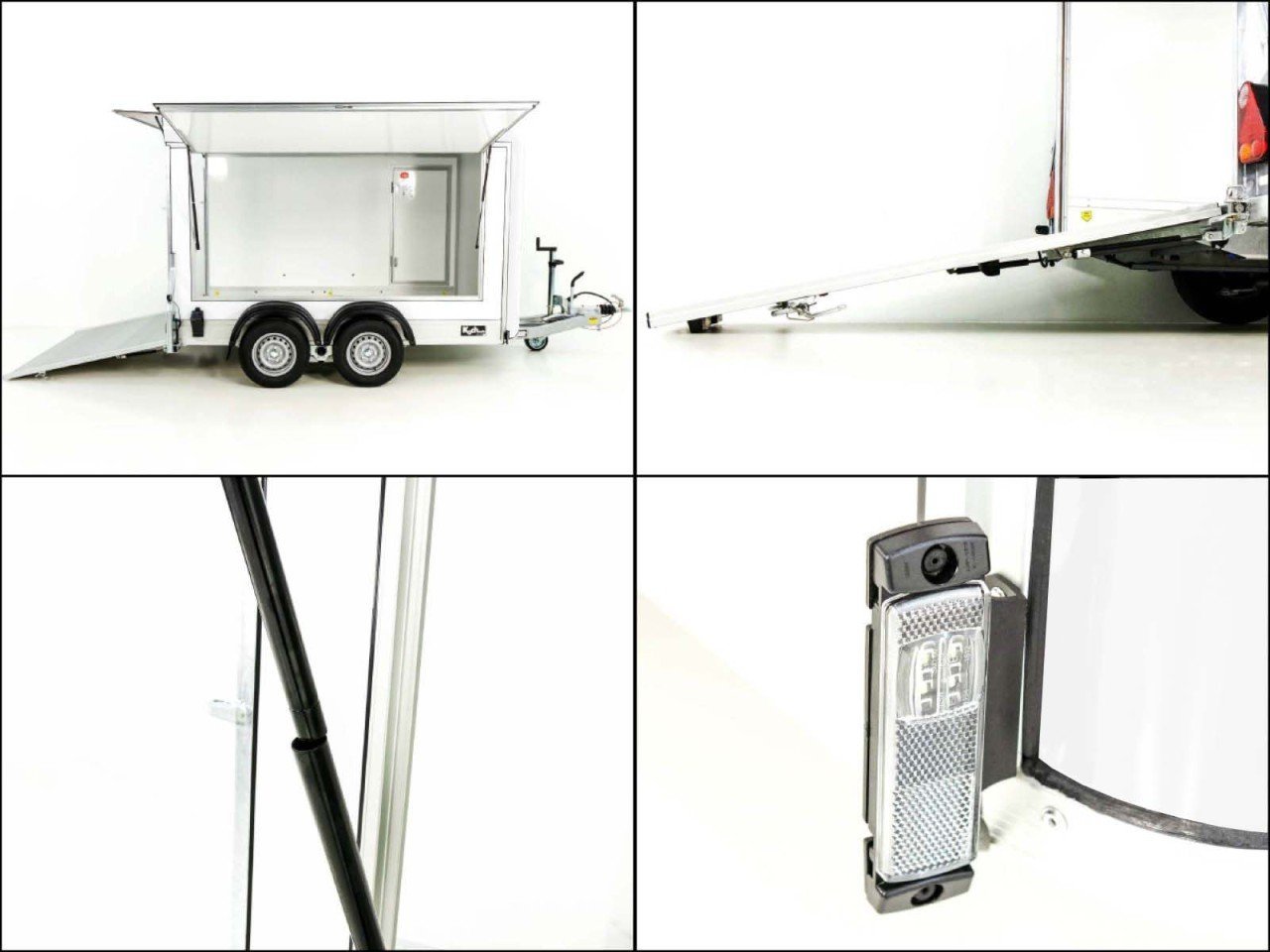 Debon Reboque fechado C500 Sandwich 164x300cm H:200cm 2,0t-Alu-Polybug-Porta-branco-Novo - Image 13