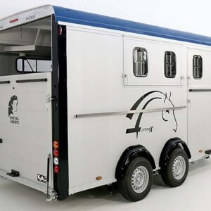 Cheval Liberté Reboque para cavalos Maxi 4, 4 Cavalos, Pullman-Trem de rodagem, 100km/h, azul-Novo