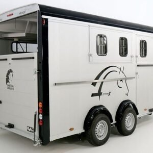 Cheval Liberté Reboque para cavalos Maxi 4, 4 Cavalos, Pullman-Trem de rodagem, 100km/h, preto-Novo