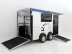 Cheval Liberté Reboque para cavalos Maxi 3, 3 Cavalos, Tren Pullmann 2, azul-Novo