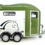Cheval Liberté Reboque para cavalos GOLD 3, Pullman 2, Arreios, verde oliva-Novo