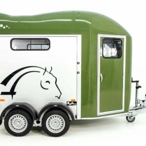Cheval Liberté Reboque para cavalos GOLD 3, Pullman 2, Arreios, verde oliva-Novo