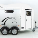 Cheval Liberté Reboque para cavalos GOLD 3, Premium, Pullman 2, Arreios, branco-Novo