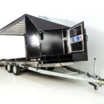 Moetefindt Reboque para transporte de coches Lona FTP235 235×550 3,5t H:180cm-Luz de marcha-atrás-Câmara de marcha-atrás--Novo