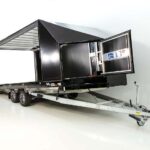 Moetefindt Reboque para transporte de coches Lona FTP235 235x550cm 3,5t Altura:180cm-negra Llantas-Novo