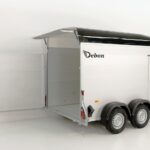 Debon Reboque fechado C500 164x300cm H:200cm 2,6t-Alu-Polybug-Porta-preto-Novo