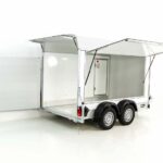 Debon Reboque fechado C500 Sandwich 164x300cm H:200cm 2,0t-Alu-Polybug-Porta-branco-Novo