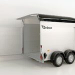 Debon Reboque fechado C500 164x300cm H:200cm 2,0t-Alu-Polybug-Porta-preto-Novo