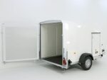 Debon Reboque fechado Cargo 1300 Vollpoly 150x290cm H:160cm, Porta, branco-Novo