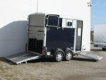Ifor Williams Reboque para cavalos HB511-Portones traseros-Combinación de puertas-preto-Novo