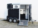 Ifor Williams Reboque para cavalos HB506-Saída frontal-Combinação de portões-preto-Novo - Image 5