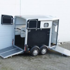 Ifor Williams Reboque para cavalos HB506-Saída frontal-Combinação de portões-preto-Novo