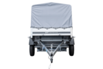 Reboque carro 230×125 Garden Trailer 230 KIPP Unitrailer 750 kg com Roda jockey, lona alta e Arcos altos-Novo - Image 7
