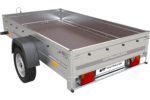 Reboque de um eixo Unitrailer Garden Trailer 230 FD 230 x 125 cm com lança rígida 750 KG-Novo - Image 2