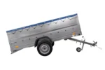 Grande Reboque 750 kg Garden Trailer 264 KIPP com Suplemento lateral [adicional 40 cm], Roda jockey e lona azul plana-Novo - Image 5